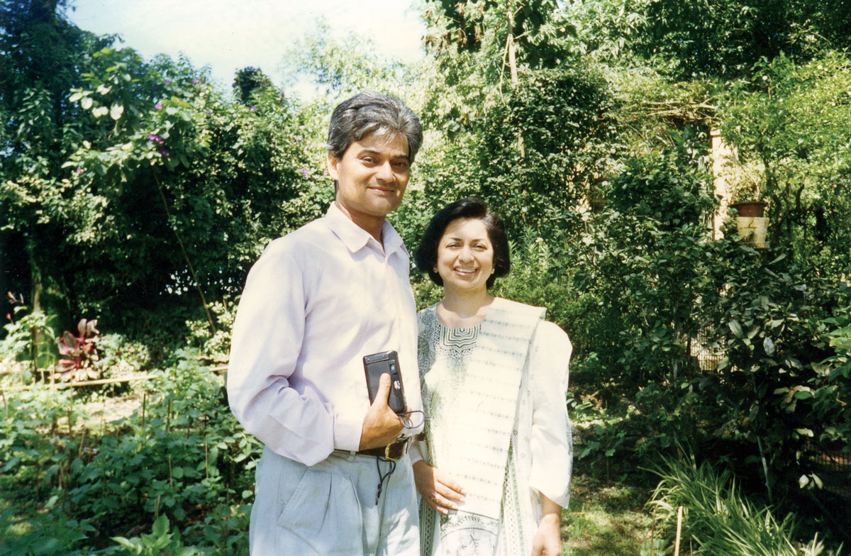 Anupa with her brother-in-law Rajah Banjeree, owner of Makaibari Estate.