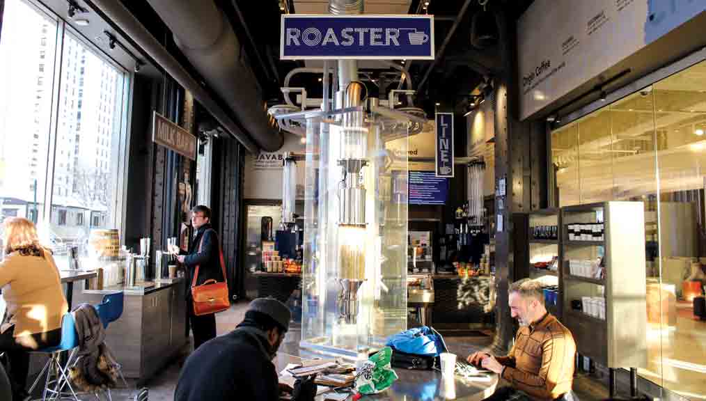 Roasting Plant's roastery and café in downtown Detroit. (Photo: courtesy Roasting Plant.)