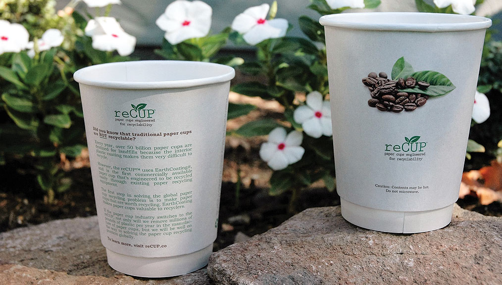 ReCUP paper coffee cups allow your to-go cups to be recycled.