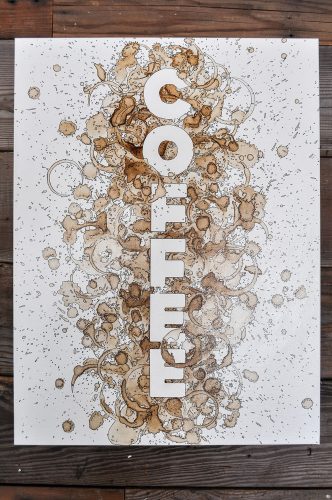 coffee on canvas